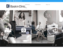 Tablet Screenshot of baskinclinic.com